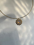 MOONSTONE SUNFLOWER NECKLACE