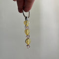 YELLOW HEART KEY RING