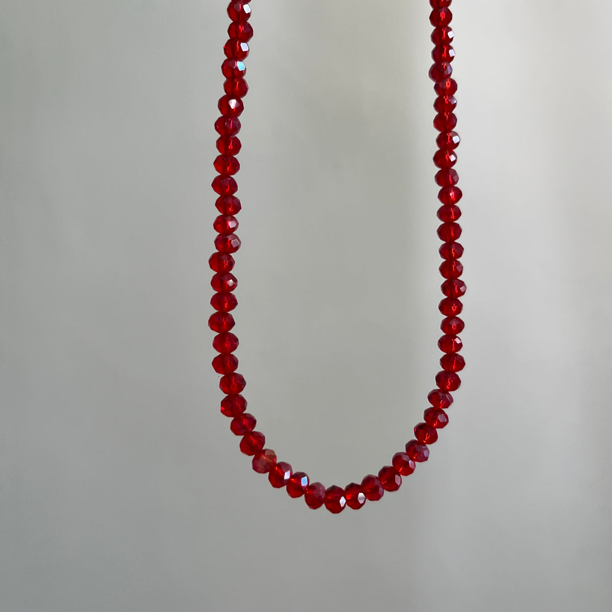 RED CRYSTAL NECKLACE