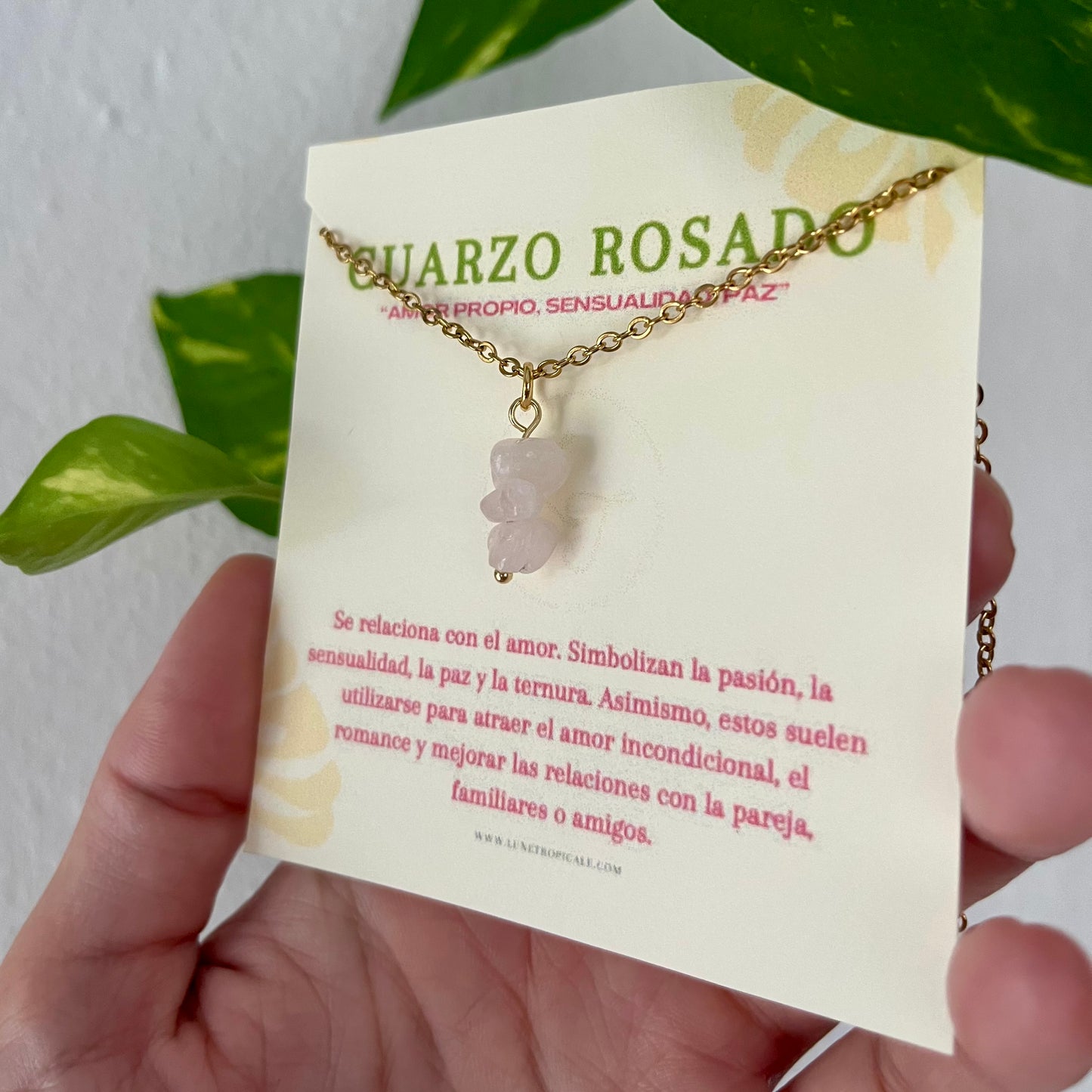 CUARZO ROSADO NECKLACE