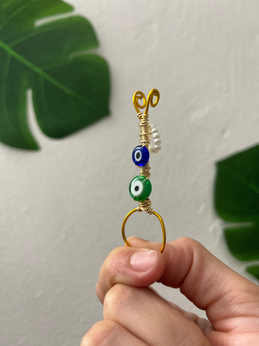 PEARL EVIL EYE HOLDER