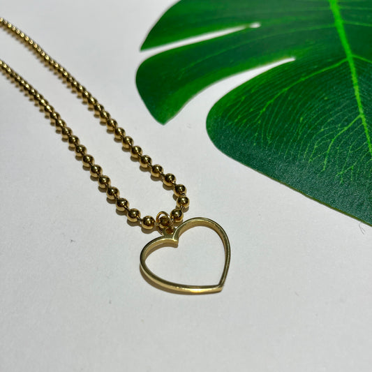 HEART GOLD NECKLACE