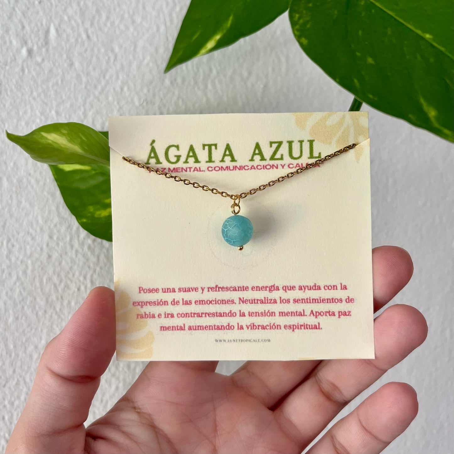 ÁGATA BLUE NECKLACE