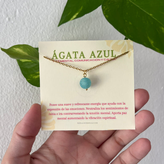 ÁGATA BLUE NECKLACE