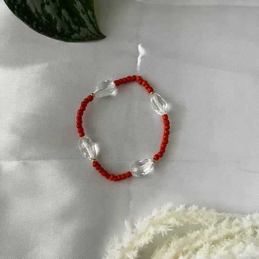 ORANGE CRYSTAL BRACELET