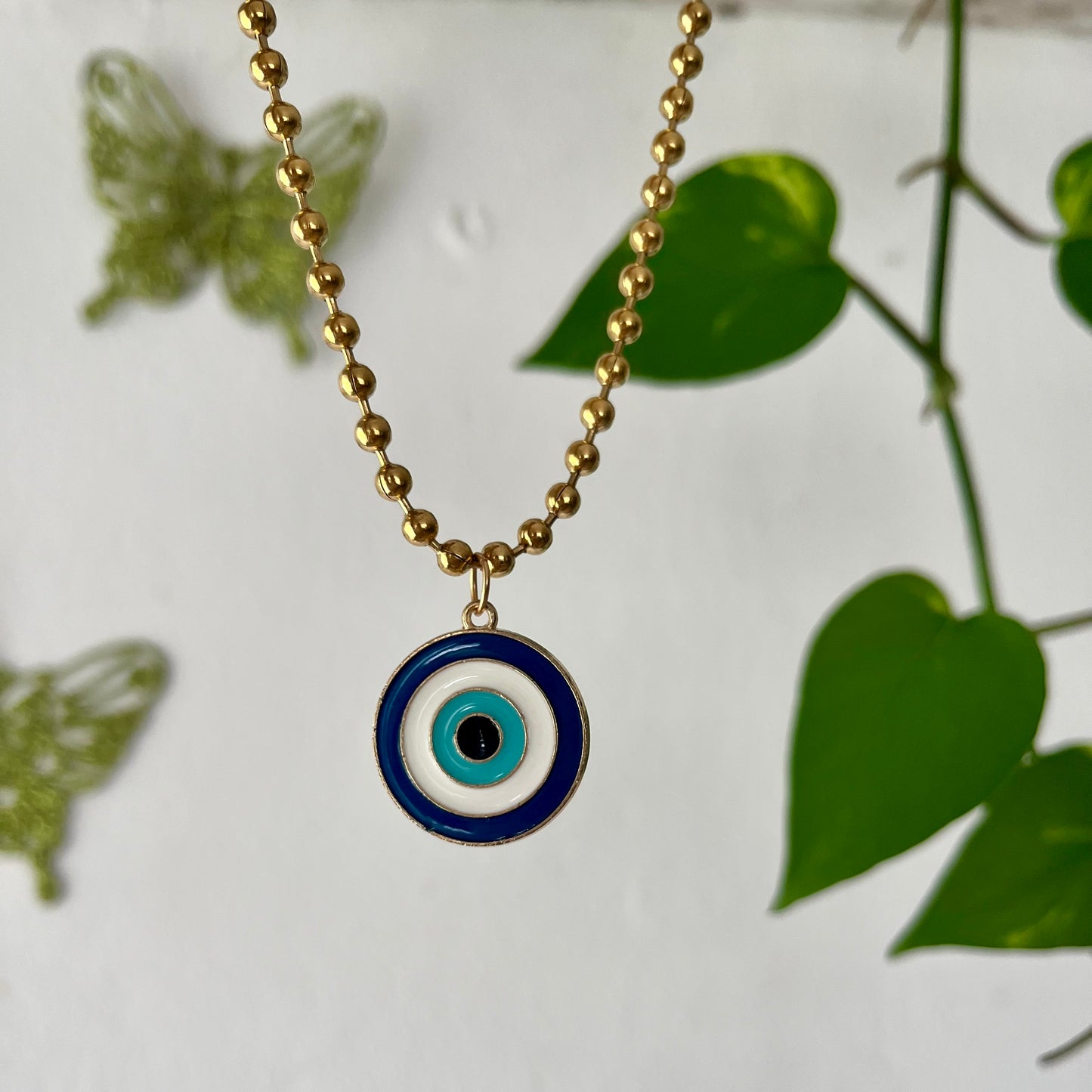 GOLD OJO TURCO NECKLACE